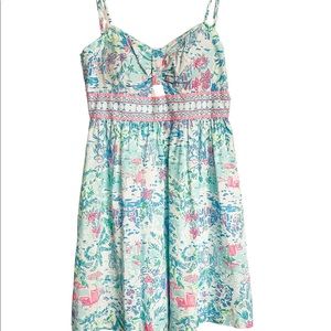 Lilly Pulitzer Katlynn dress in “What a lovely place” size 4.